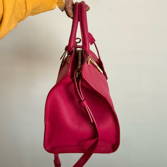 Yves Saint Laurent Fuchsia Satchel - Picture 4 of 8